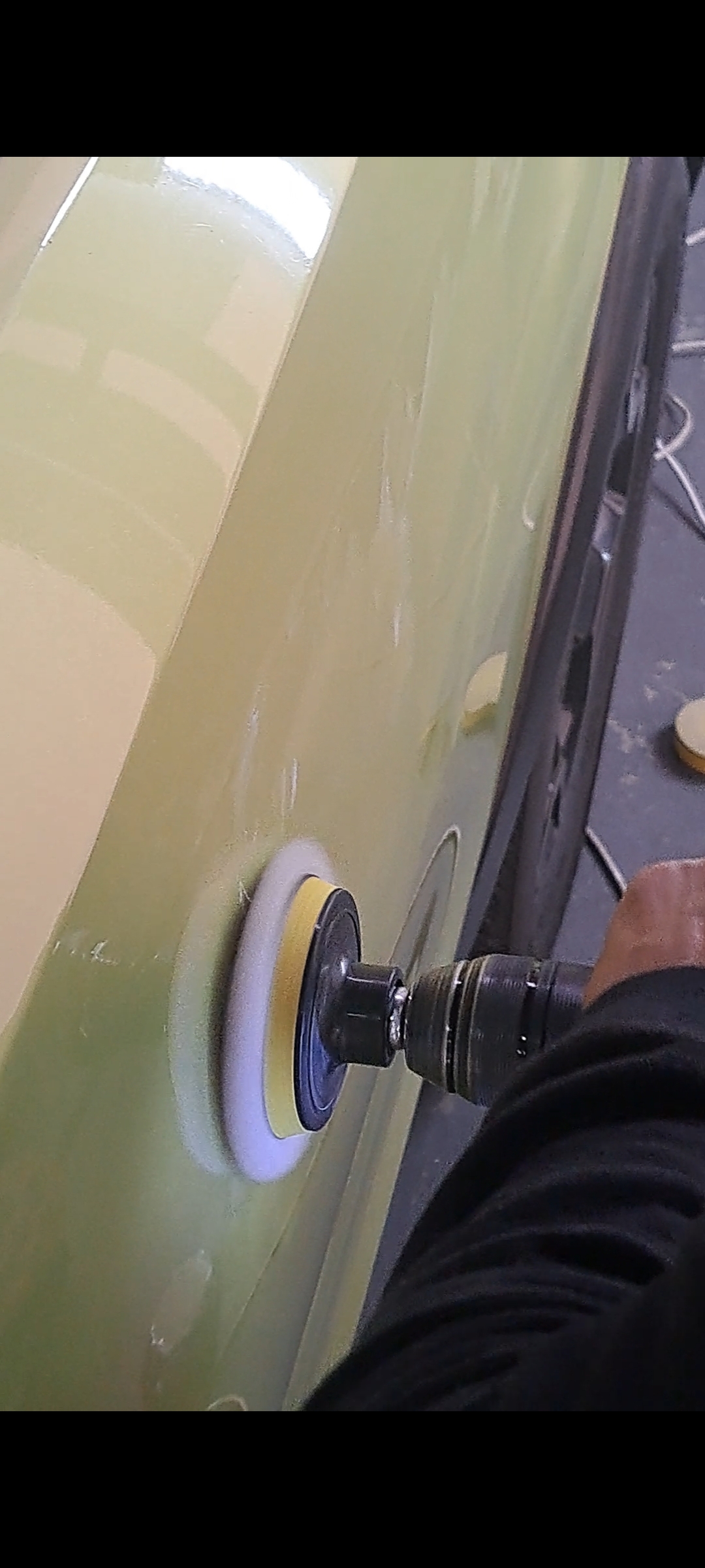 High-gloss vehicle finish after professional paint correction